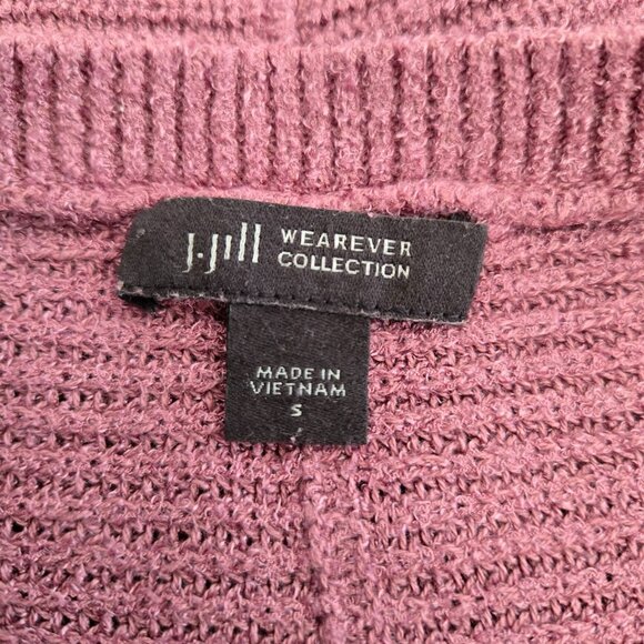 J.Jill Wearever Womens Small Ribbed Knit Pullover Sweater Smokey Plum - Picture 16 of 16